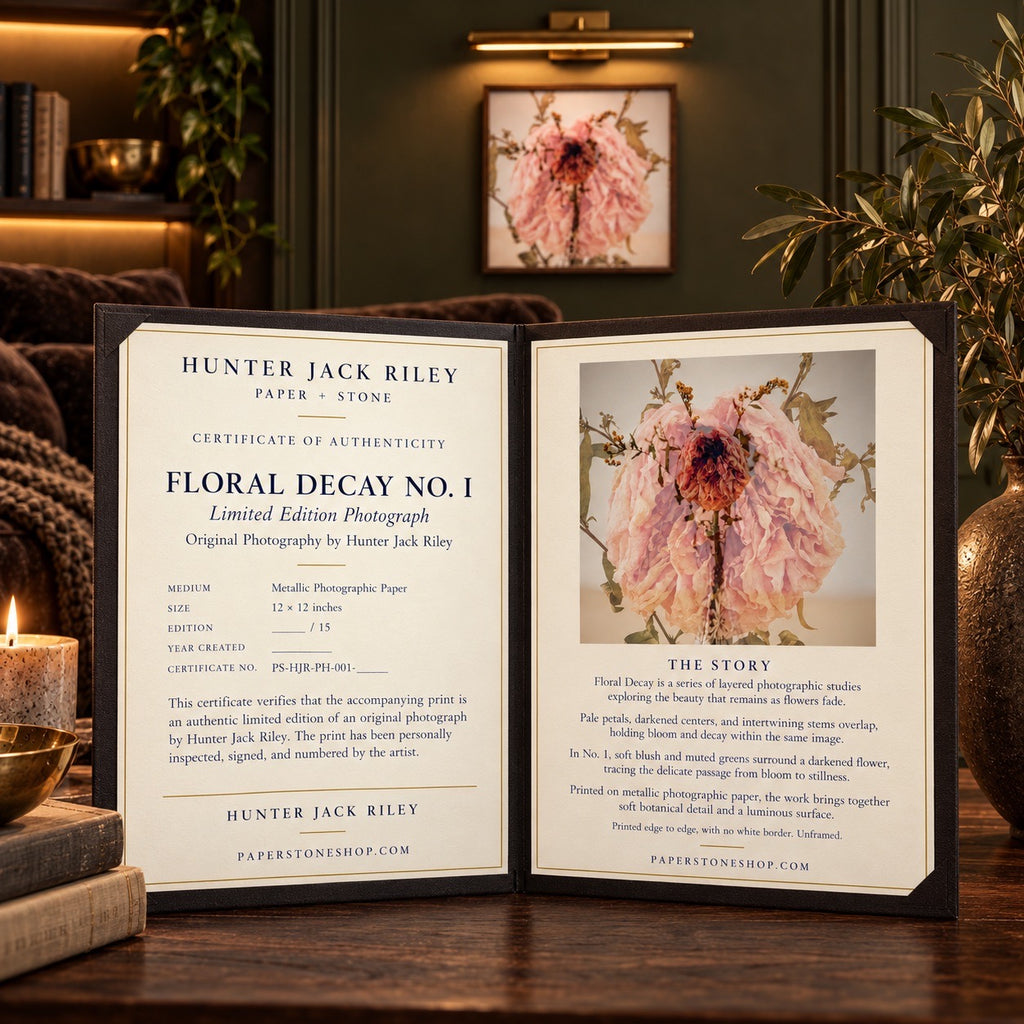 FLORAL DECAY No. 1 (Light) By Hunter Jack Riley | 12”x12”