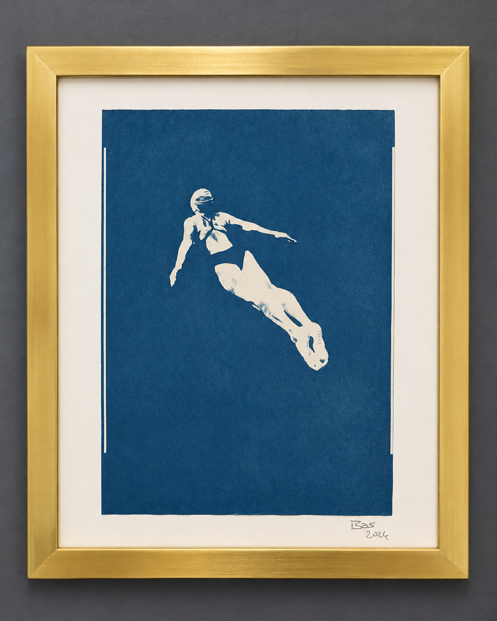 Swimmers Series I – original cyanotype art by Bas Sore, image 4