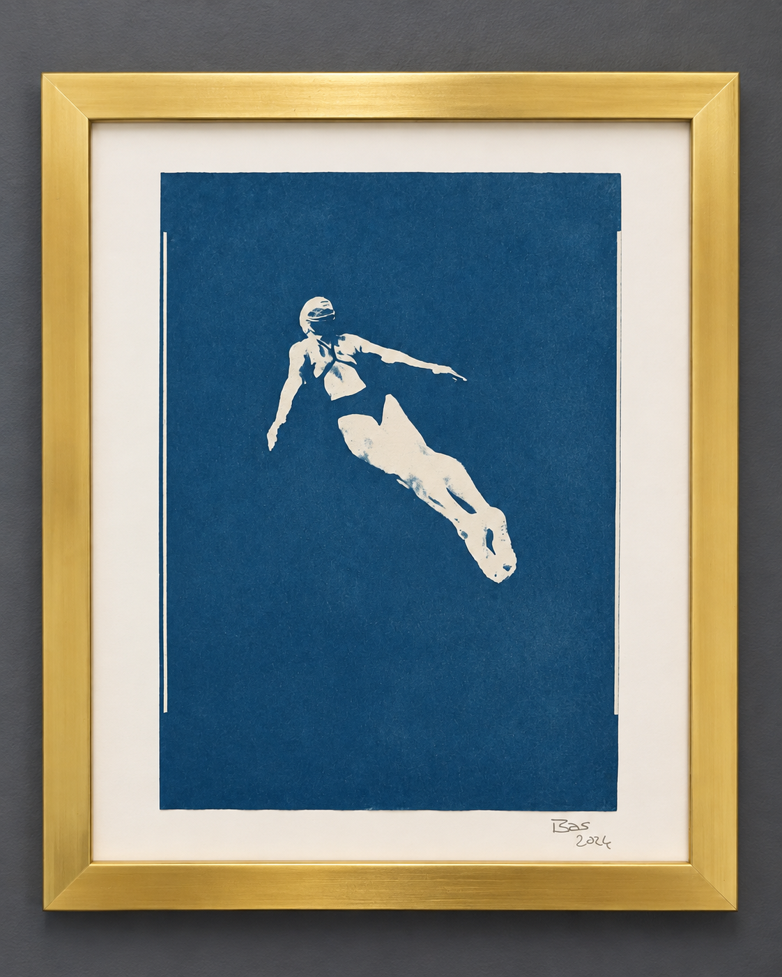 Swimmers Series I – original cyanotype art by Bas Sore, image 4