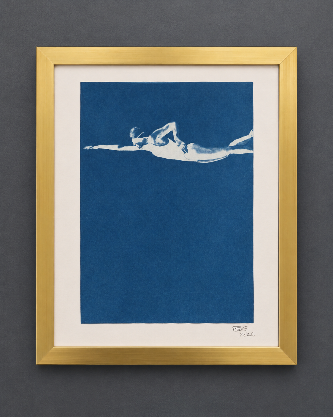 Swimmers Series I – original cyanotype art by Bas Sore, image 3