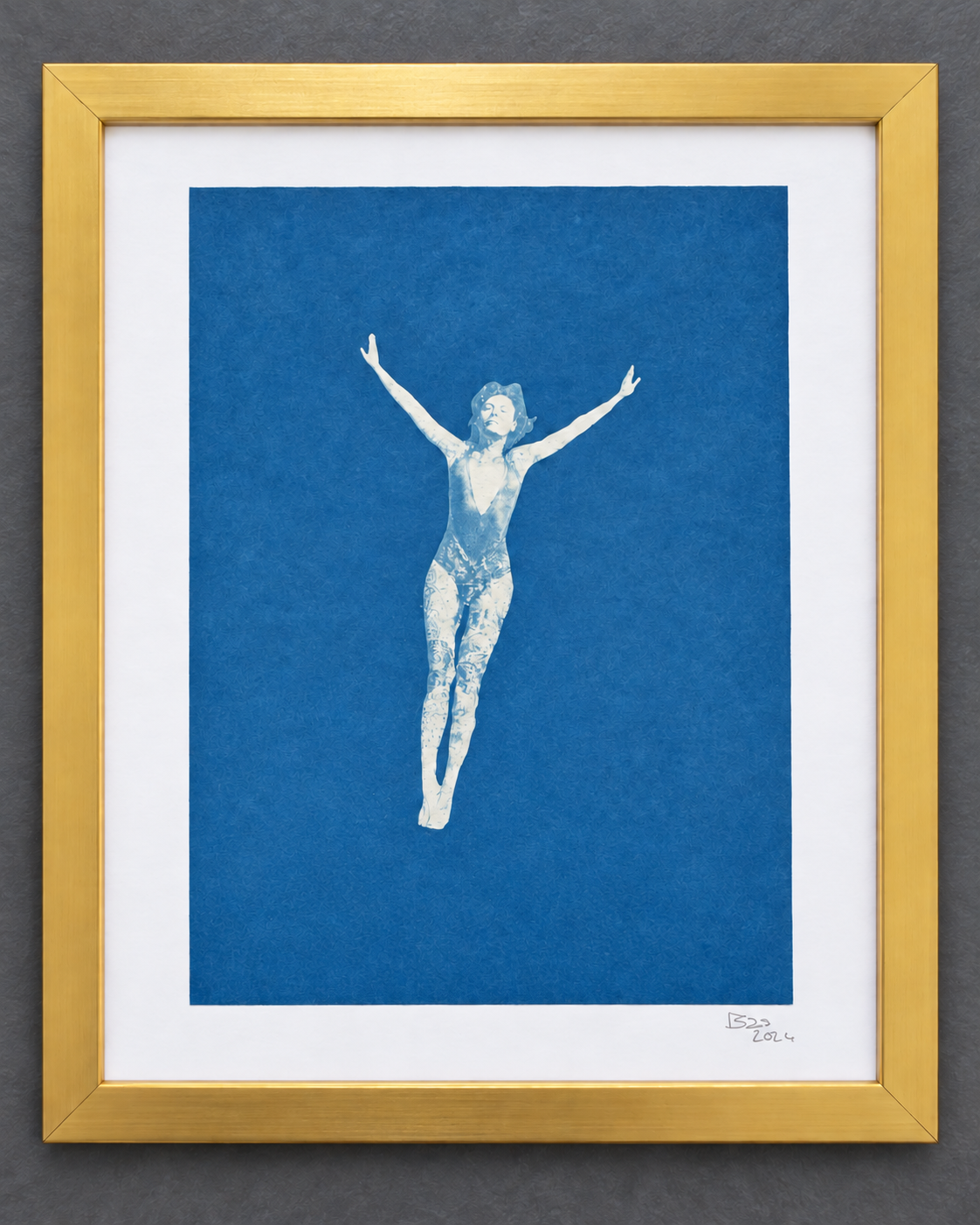 Swimmers Series I – original cyanotype art by Bas Sore, image 2