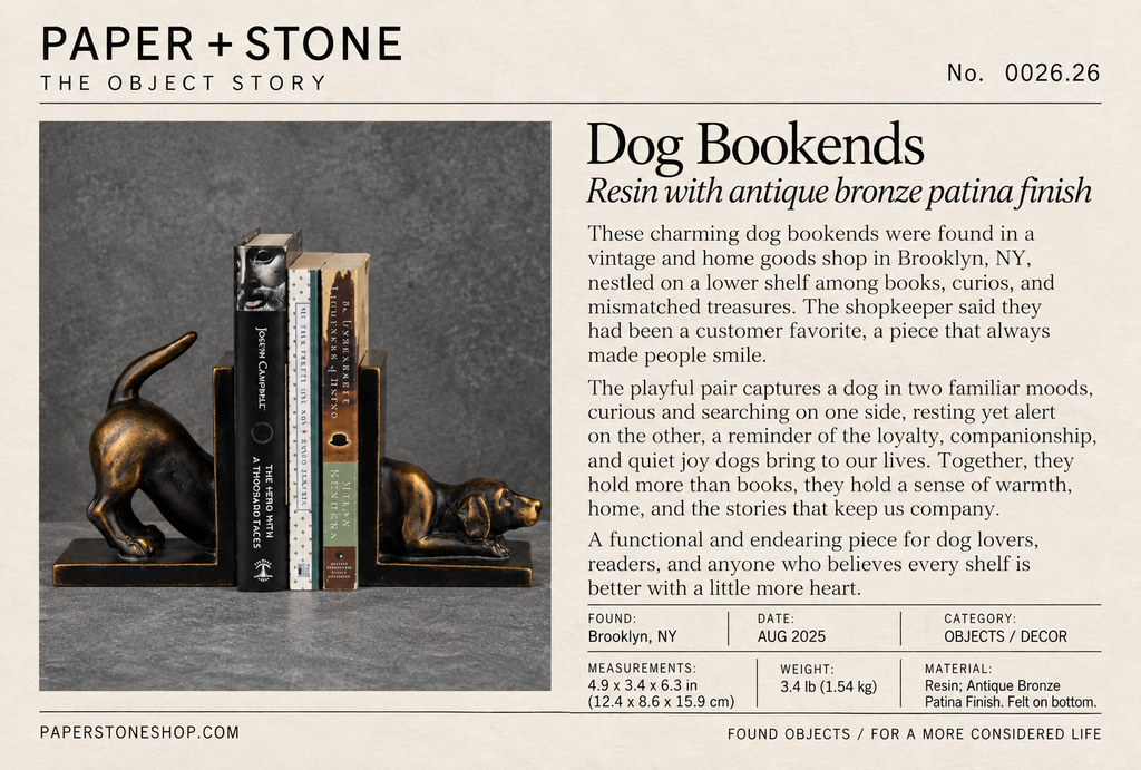 Found Object: No. 0026.26, Brooklyn, NY, Dog Bookends