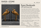 Found Object No. 0023.26, New York City, Egret Bookends