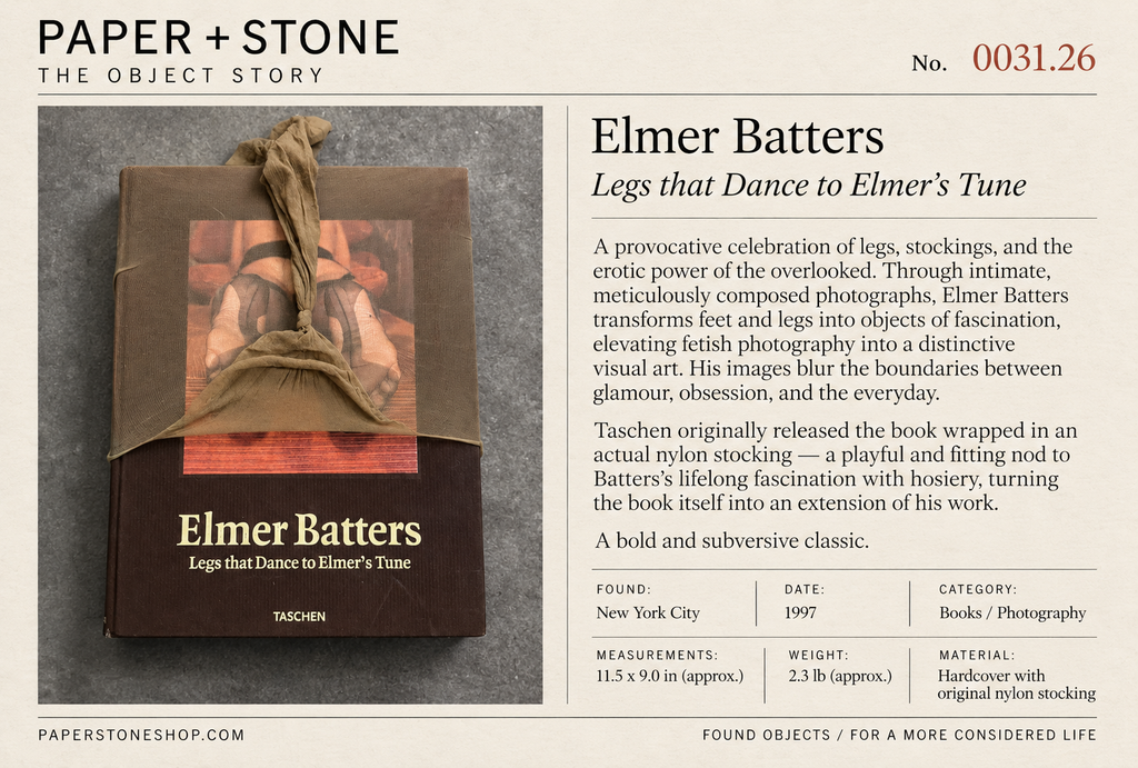 Found Object No. 0031.26, New York City, Elmer Batters, Legs That Dance to Elmer’s Tune