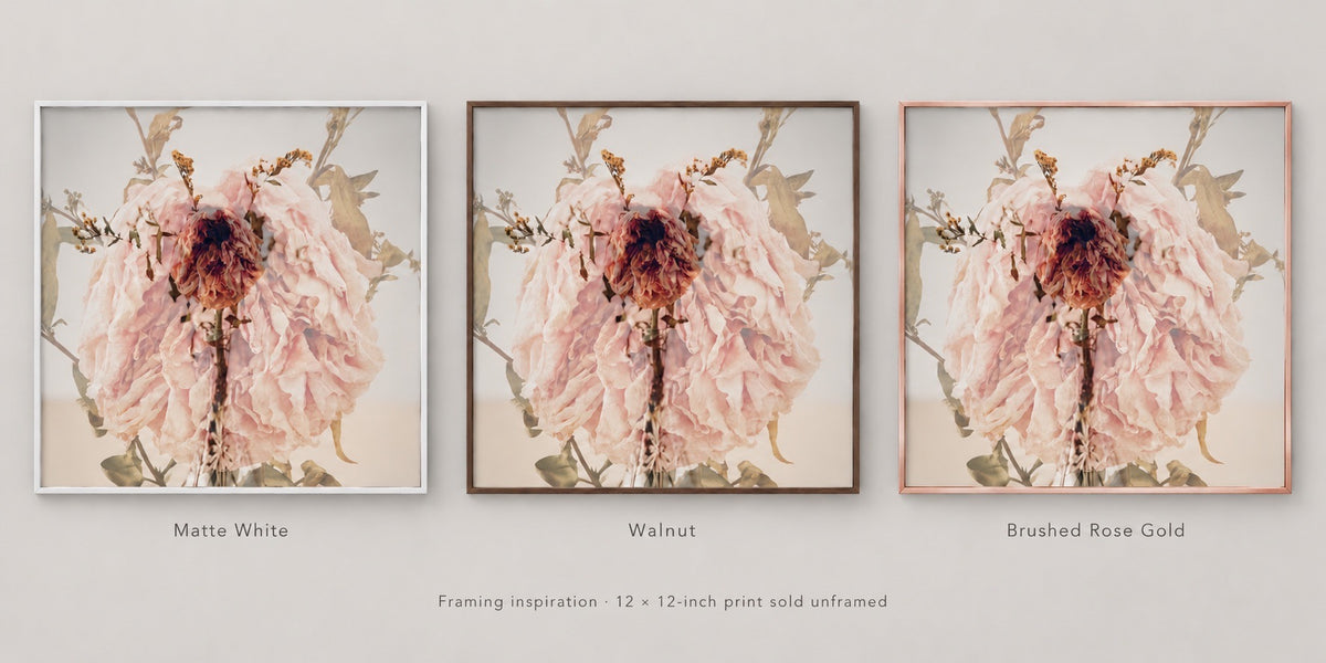 FLORAL DECAY No. 1 (Light) By Hunter Jack Riley | 12”x12”