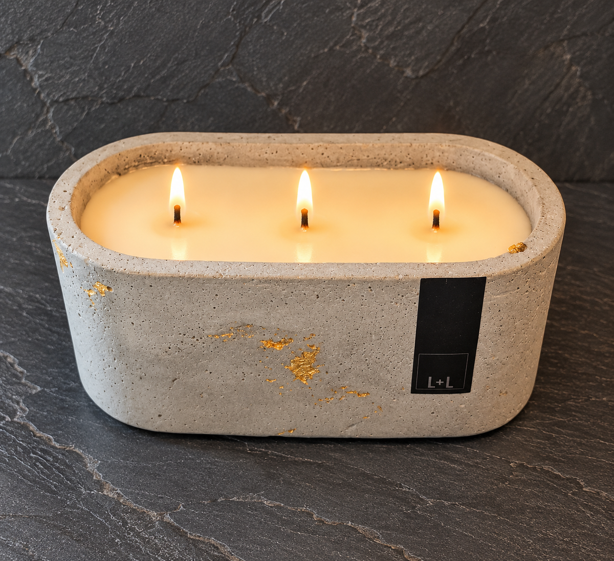 Cement Vessel 3 wick - The Hike