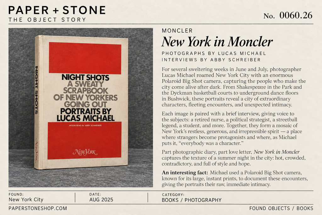Found Object No.0060.26 New York City, New York in Moncler featuring photographer Lucas Michael