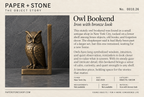 Found Object No.0010.26, New York City, Brass owl bookend