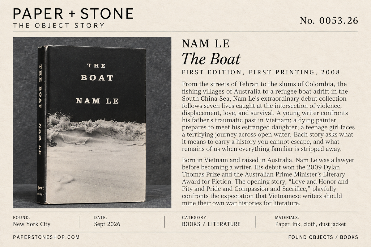 Found Object No.0053.26 New York City, The Boat by Nam Le