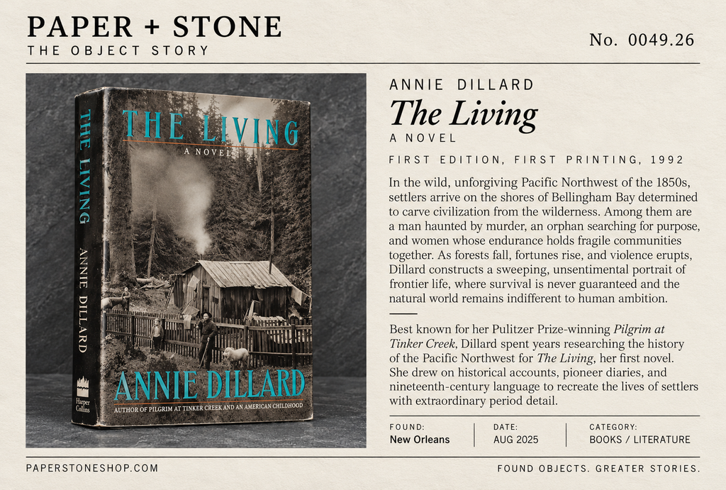 Found Object No.0049.26, New Orleans, The Living by Annie Dillard
