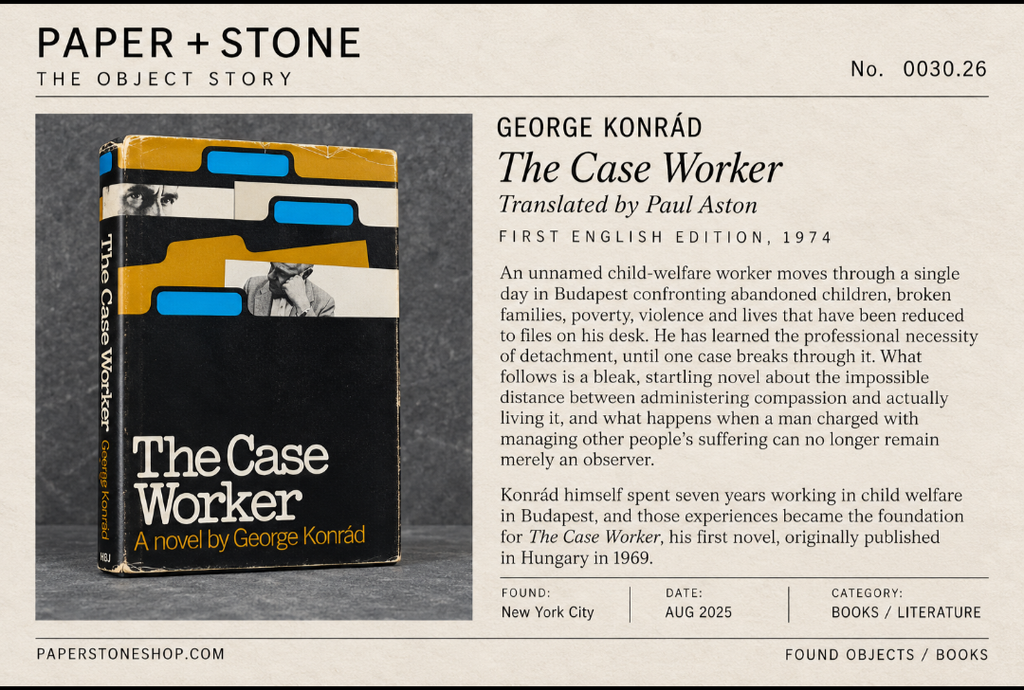 Found Object No. 0030.26, New York City, The Case Worker by George Konrád