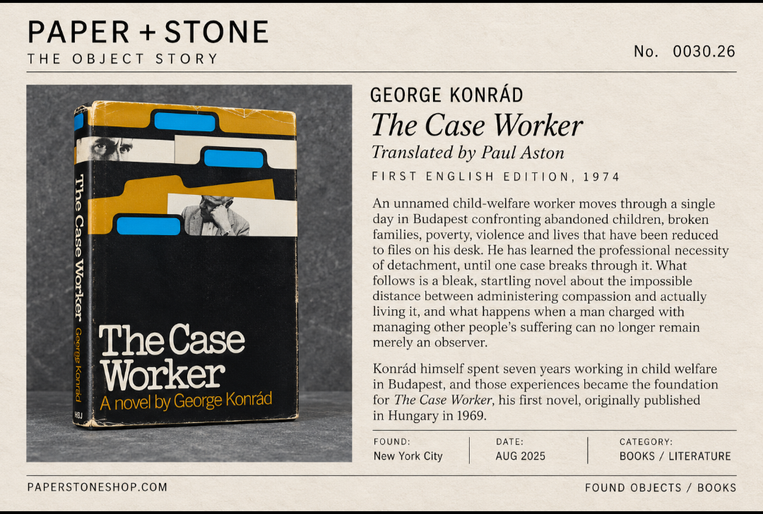 Found Object No. 0030.26, New York City, The Case Worker by George Konrád