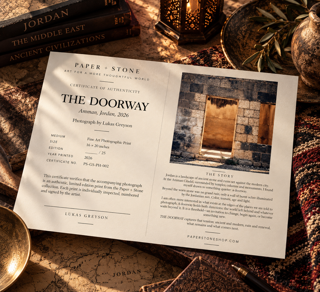 THE DOORWAY Amman, Jordan, 2026 Photography by Lukas Greyson