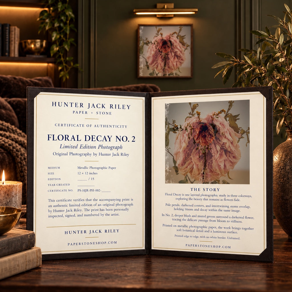 FLORAL DECAY No. 2 (Dark) By Hunter Jack Riley | 12”x12”