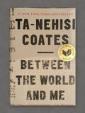 Between the World and Me book cover on gray slate background