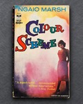 Colour Scheme paperback photographed on gray slate background