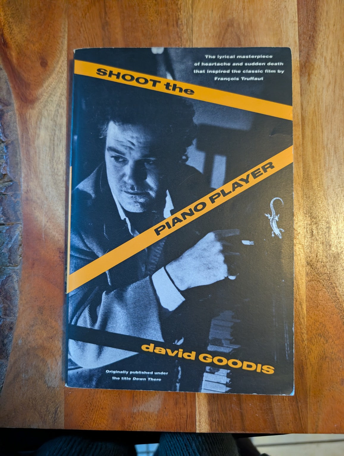 Shoot the Piano Player by David Goodis — photograph of actual copy