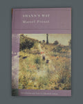 Swann's Way — Marcel Proust book cover on slate-gray background