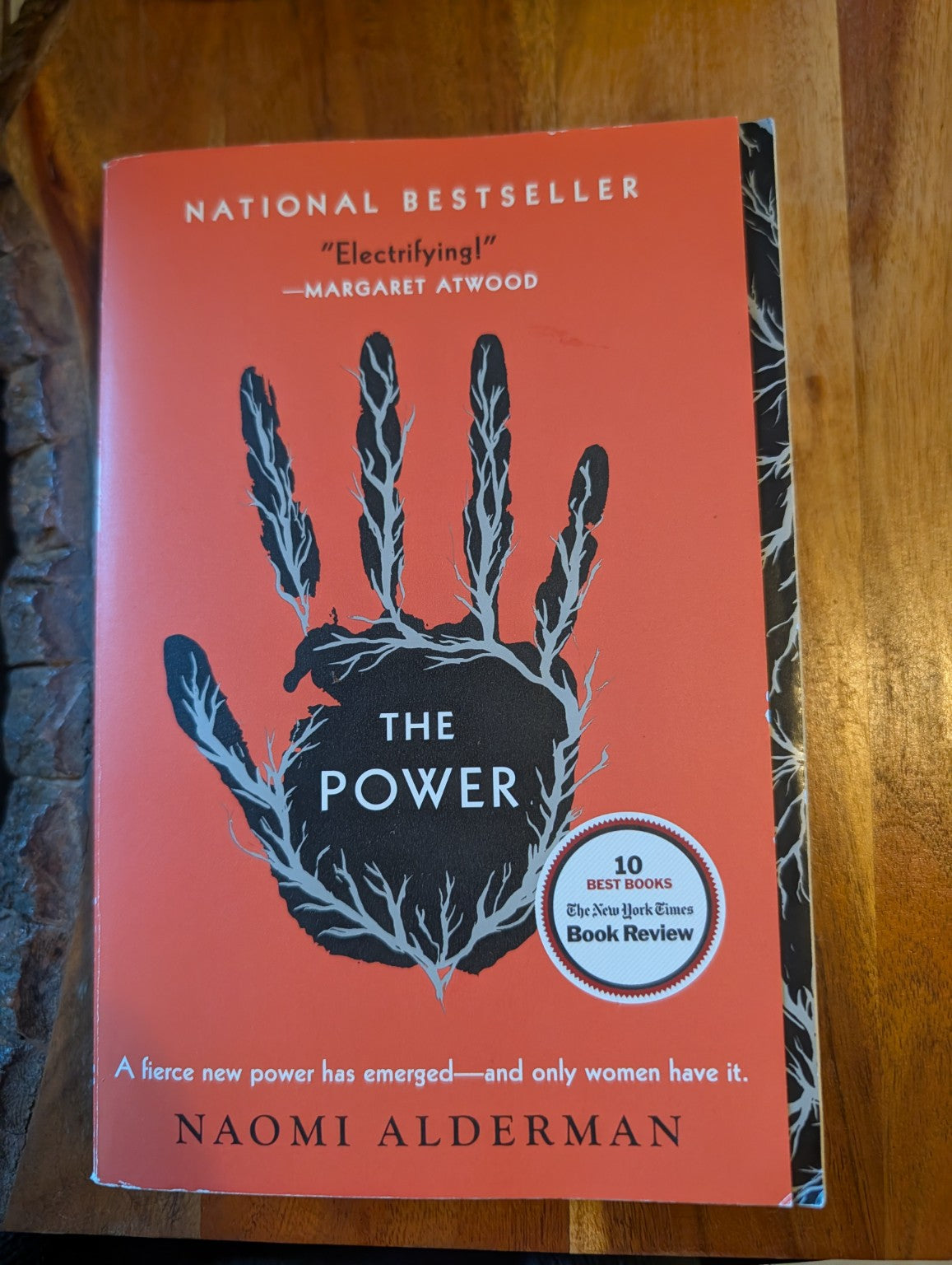 The Power by Naomi Alderman — photograph of actual copy