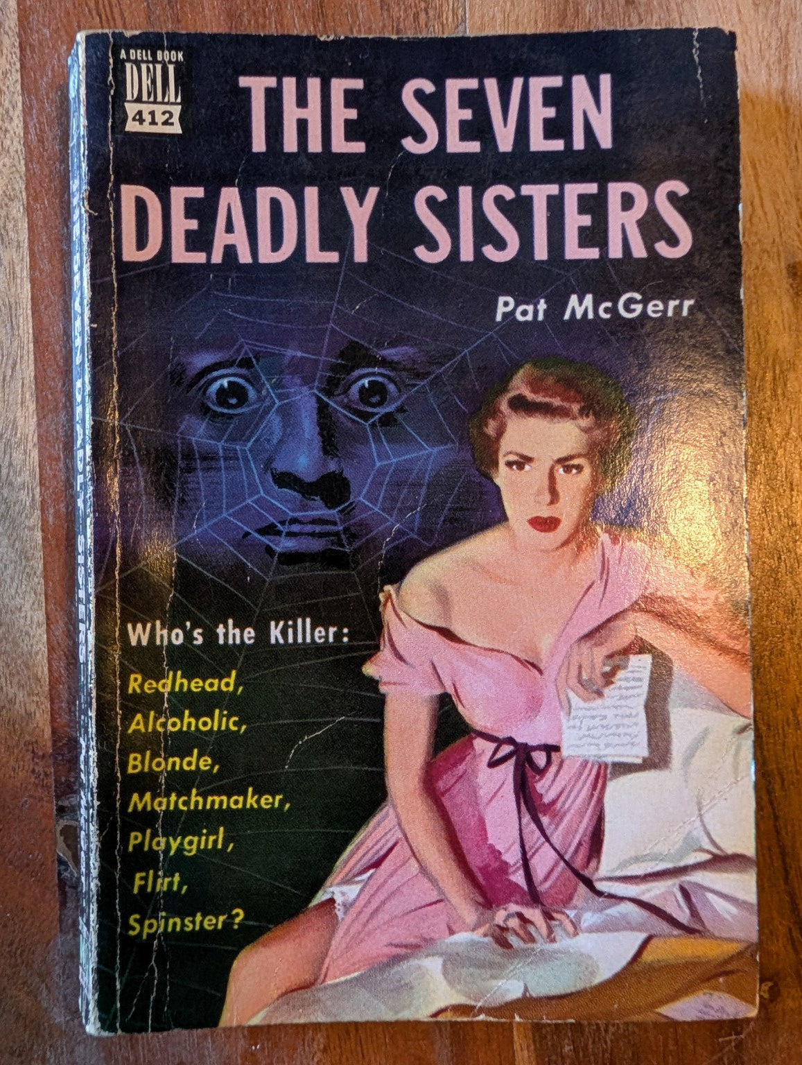 The Seven Deadly Sisters by Pat McGerr — vintage Dell paperback, actual copy
