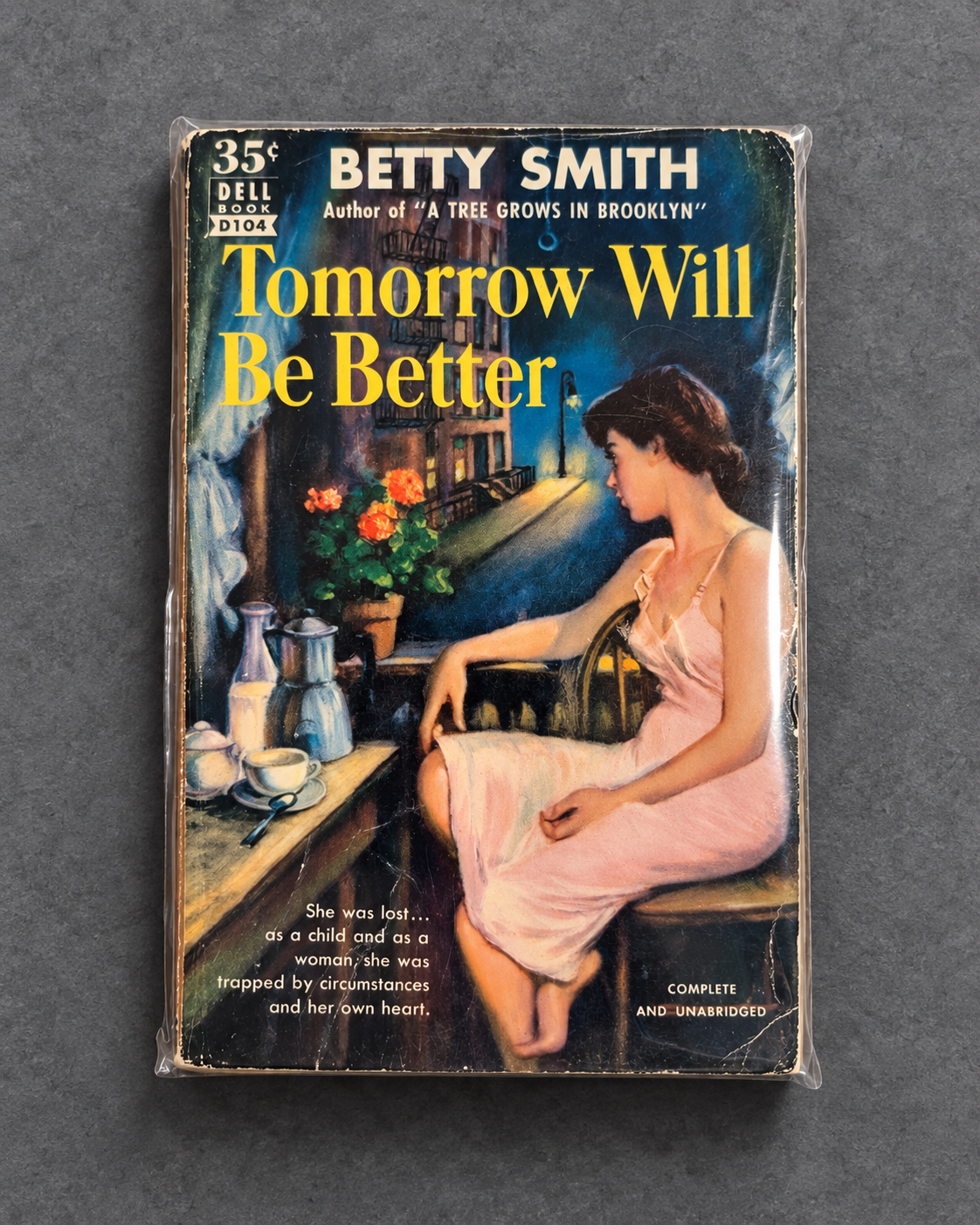 Tomorrow Will Be Better paperback photographed on gray slate background