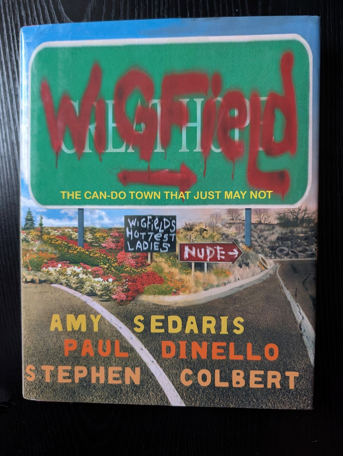 Cover of Wigfield: The Can-Do Town That Just May Not by Amy Sedaris, Paul Dinello & Stephen Colbert