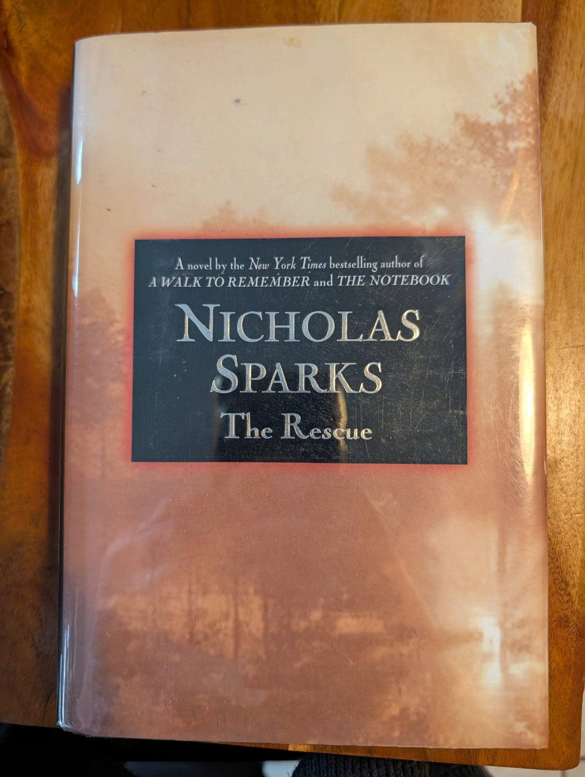 The Rescue by Nicholas Sparks – actual book cover